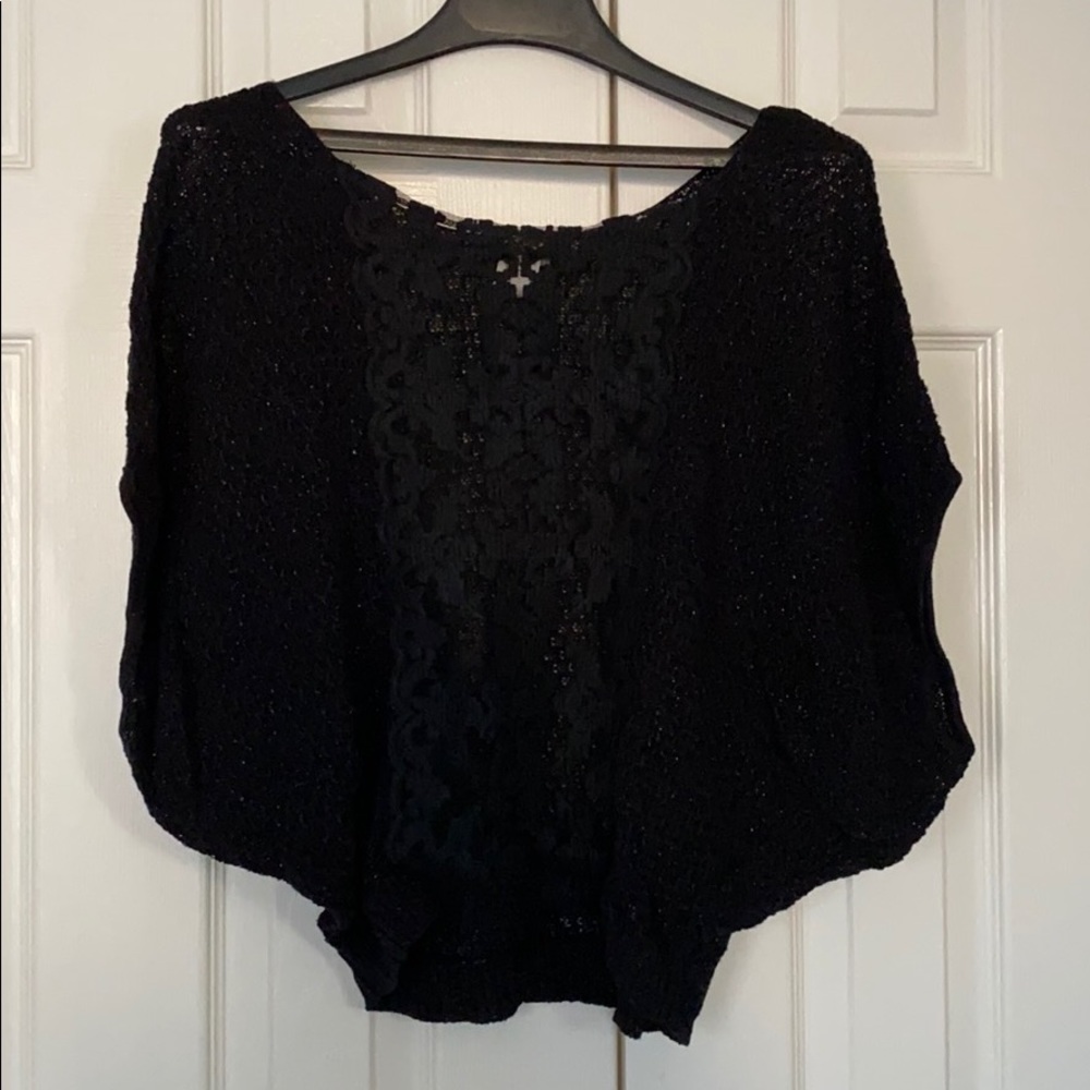 Free People Sweater With Lace Detailing